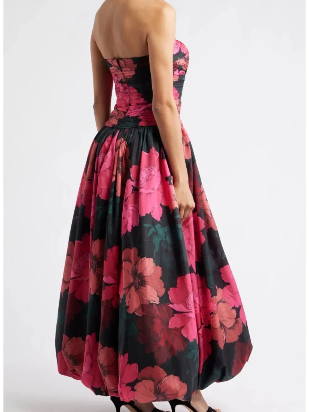 Georgina Pleated Strapless Gown - Size 8 - Picture 3 of 8